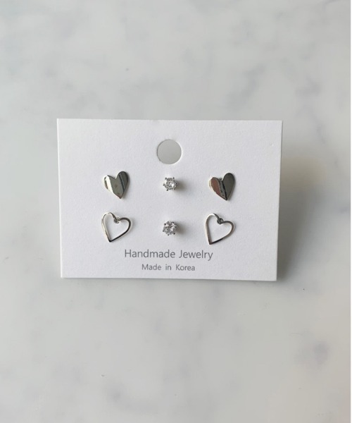 Port(ポート)の「ミニモチーフ セットピアス(ピアス(両耳用)・レディース・ブラック/レッド/シルバー/シルバー系その他/シルバー系その他2/シルバー系その他3/ゴールド/ゴールド系その他/ゴールド系その他2/ゴールド系その他3・FREE)」の6枚目の写真