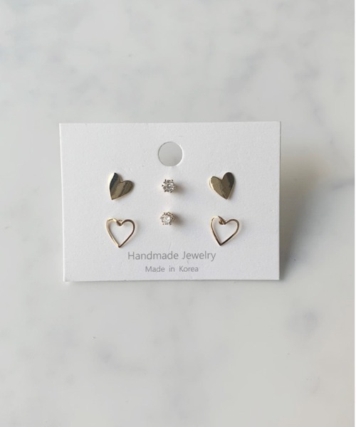 Port(ポート)の「ミニモチーフ セットピアス(ピアス(両耳用)・レディース・ブラック/レッド/シルバー/シルバー系その他/シルバー系その他2/シルバー系その他3/ゴールド/ゴールド系その他/ゴールド系その他2/ゴールド系その他3・FREE)」の10枚目の写真