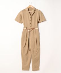 ＪＵＧＬＡＮＳ | ツイル ベルト付きオールインワン(つなぎ/オールインワン)