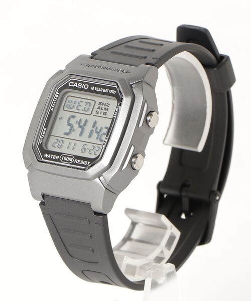 CASIO(カシオ)の「CASIO カシオ/ スタンダード デジタルウォッチ 樹脂ベルト 100M防水 /// Wシリーズ(デジタル腕時計・レディース・ブラック/ブラック系その他/ブラック×ブルー/ブラック×カーキ/ブラック×シルバー/ブラウン/ブラック×ブラック/ブルー系その他・FREE)」の20枚目の写真