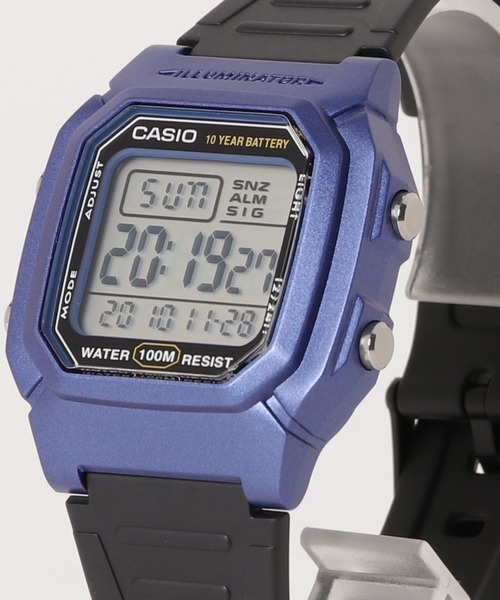 CASIO(カシオ)の「CASIO カシオ/ スタンダード デジタルウォッチ 樹脂ベルト 100M防水 /// Wシリーズ(デジタル腕時計・レディース・ブラック/ブラック系その他/ブラック×ブルー/ブラック×カーキ/ブラック×シルバー/ブラウン/ブラック×ブラック/ブルー系その他・FREE)」の15枚目の写真