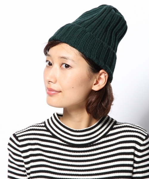 SHIPS for women(シップスフォーウィメン)の「 ★★【CLASSY.12月号掲載】GRILLO: リブ ニットキャップ(ニットキャップ/ビーニー・レディース・ホワイト/グレー/オレンジ/オリーブ/ネイビー・ONE SIZE)」の9枚目の写真