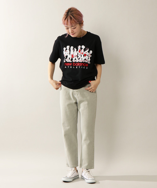 NEW BALANCE（ニューバランス）の「New Balance エッセンシャルズアイコンラインナップTシャツ（Tシャツ/カットソー・レディース・ホワイト/ブラック・M/L/LL）」の12枚目の写真