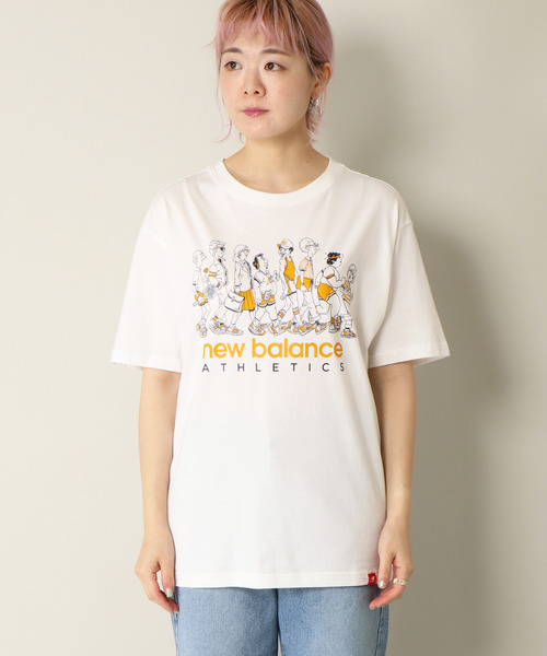 NEW BALANCE（ニューバランス）の「New Balance エッセンシャルズアイコンラインナップTシャツ（Tシャツ/カットソー・レディース・ホワイト/ブラック・M/L/LL）」の11枚目の写真