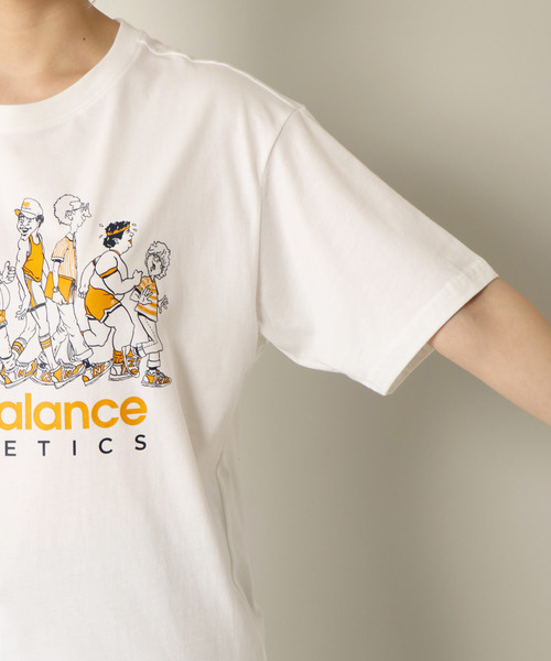 NEW BALANCE（ニューバランス）の「New Balance エッセンシャルズアイコンラインナップTシャツ（Tシャツ/カットソー・レディース・ホワイト/ブラック・M/L/LL）」の7枚目の写真