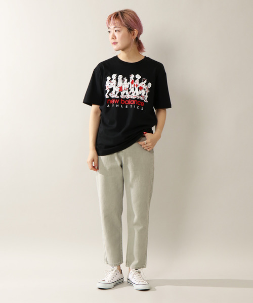 NEW BALANCE（ニューバランス）の「New Balance エッセンシャルズアイコンラインナップTシャツ（Tシャツ/カットソー・レディース・ホワイト/ブラック・M/L/LL）」の13枚目の写真