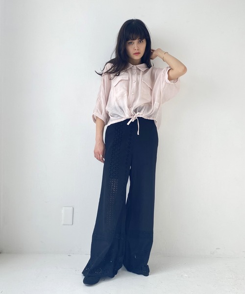 Heather（ヘザー）の「コットンレースキリカエパンツ　887607（その他パンツ・レディース・ホワイト/ブラック・FREE）」の15枚目の写真