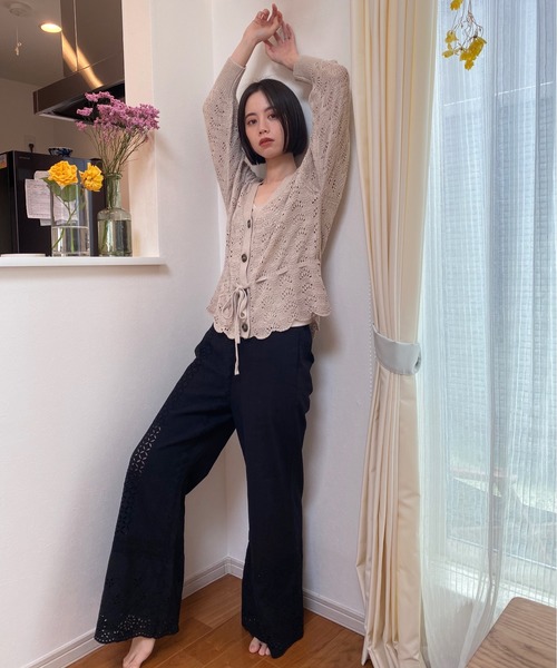 Heather（ヘザー）の「コットンレースキリカエパンツ　887607（その他パンツ・レディース・ホワイト/ブラック・FREE）」の19枚目の写真