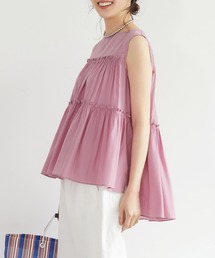 coca（coca） | ・ティアードノースリーブブラウス(シャツ/ブラウス)