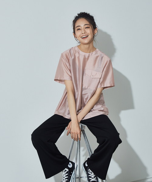 qualite（カリテ）の「カールマイヤーTブラウス（シャツ/ブラウス・レディース・ブラック/スモークピンク・38）」の18枚目の写真