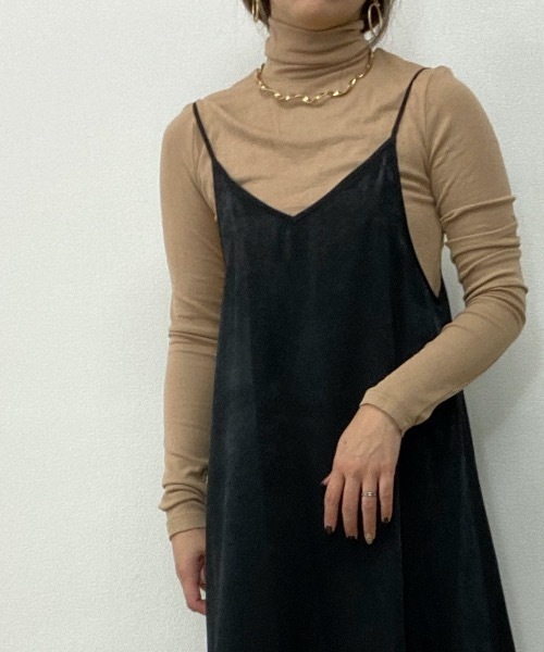 ap retro（アプレトロ）の「ハイネックカットソー【ZOZO限定アイテム】（Tシャツ/カットソー・レディース・ブラック/ベージュ/ブラウン/アイボリー・FREE）」の17枚目の写真