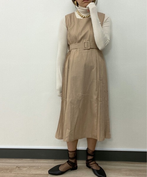 ap retro（アプレトロ）の「ハイネックカットソー【ZOZO限定アイテム】（Tシャツ/カットソー・レディース・ブラック/ベージュ/ブラウン/アイボリー・FREE）」の8枚目の写真