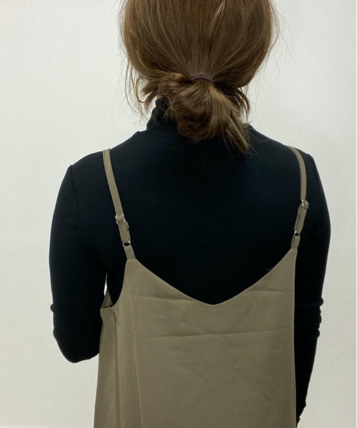 ap retro（アプレトロ）の「ハイネックカットソー【ZOZO限定アイテム】（Tシャツ/カットソー・レディース・ブラック/ベージュ/ブラウン/アイボリー・FREE）」の12枚目の写真