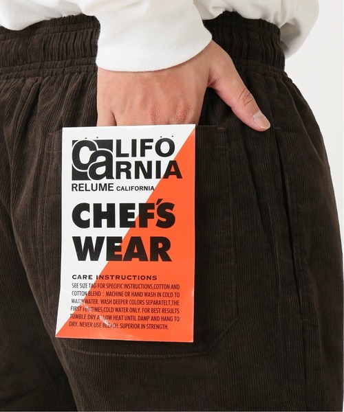 JOURNAL STANDARD relume（ジャーナルスタンダード　レリューム）の「【20FW】CALIFORNIA コーデュロイ シェフパンツ（その他パンツ・メンズ・ブラック/ダークブラウン/カーキ/ブルー/ミント/ホワイト系その他/ピンク系その他・SMALL/MEDIUM/LARGE/X-LARGE）」の10枚目の写真
