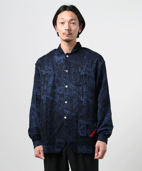 PHINGERIN フィンガリン NIGHT SHIRT パジャマシャツ 総柄 PHINGERIN 「NIGHT SHIRT NEL LAUNDRY」 | gouter l