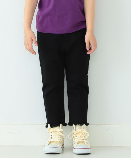 B:MING by BEAMS(ビーミングバイビームス)の「B:MING by BEAMS / カットクロップド パンツ(90~140cm)(デニムパンツ・キッズ・ブルー/ベージュ/ブラック・100/120/140/110/130/90)」の6枚目の写真
