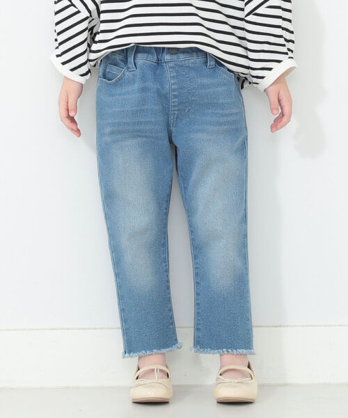 B:MING by BEAMS(ビーミングバイビームス)の「B:MING by BEAMS / カットクロップド パンツ(90~140cm)(デニムパンツ・キッズ・ブルー/ベージュ/ブラック・100/120/140/110/130/90)」の8枚目の写真