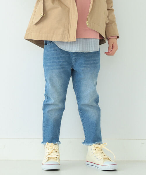 B:MING by BEAMS(ビーミングバイビームス)の「B:MING by BEAMS / カットクロップド パンツ(90~140cm)(デニムパンツ・キッズ・ブルー/ベージュ/ブラック・100/120/140/110/130/90)」の10枚目の写真