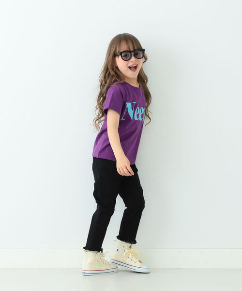 B:MING by BEAMS(ビーミングバイビームス)の「B:MING by BEAMS / カットクロップド パンツ(90~140cm)(デニムパンツ・キッズ・ブルー/ベージュ/ブラック・100/120/140/110/130/90)」の12枚目の写真