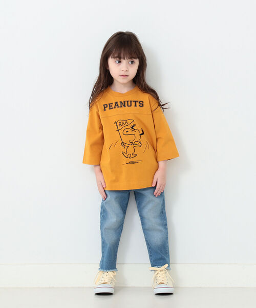 B:MING by BEAMS(ビーミングバイビームス)の「B:MING by BEAMS / カットクロップド パンツ(90~140cm)(デニムパンツ・キッズ・ブルー/ベージュ/ブラック・100/120/140/110/130/90)」の21枚目の写真