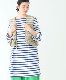 BEAMS BOY | BEAMS BOY / ボーダー スーパービッグ ボートネック カットソー(Tシャツ/カットソー)