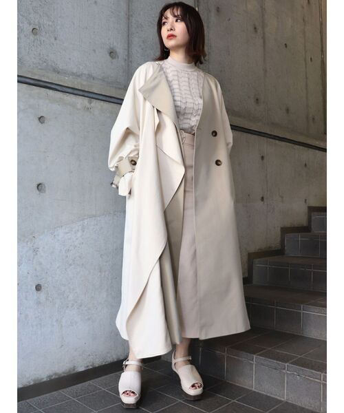 MURUA（ムルーア）の「スイッチカラートレンチコート（トレンチコート・レディース・ネイビー/アイボリー・FREE）」の15枚目の写真