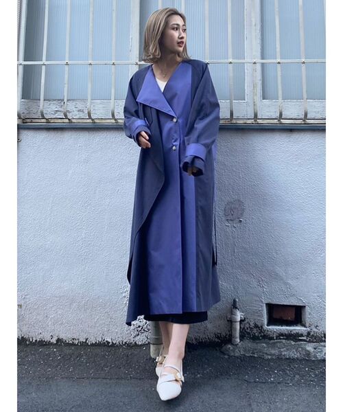 MURUA（ムルーア）の「スイッチカラートレンチコート（トレンチコート・レディース・ネイビー/アイボリー・FREE）」の22枚目の写真