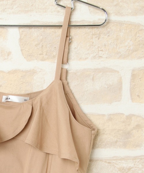 ikka（イッカ）の「リネンmixコンビネゾン（つなぎ/オールインワン・キッズ・ネイビー/ベージュ・120/130/140/150）」の5枚目の写真