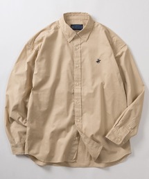 BEVERLY HILLS POLO CLUB（ビバリーヒルズポロクラブ）の「【71】【BEVERLY HILLS POLO CLUB/ビバリーヒルズポロクラブ】オーバーサイズ ワンポイント 刺繍 ボタンダウンシャツ（シャツ/ブラウス）」