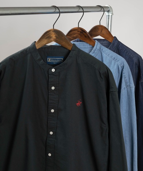 BEVERLY HILLS POLO CLUB（ビバリーヒルズポロクラブ）の「【71】【BEVERLY HILLS POLO CLUB/ビバリーヒルズポロクラブ】オーバーサイズ ワンポイント 刺繍 ボタンダウンシャツ（シャツ/ブラウス・レディース・クリーム/ホワイト/ワイン/ベージュ/ダークブルー/サックスブルー/キャメル/ネイビー/ブルー系その他/スミクロ/インディゴブルー/ライトインディゴブルー/イエロー系その他/ライトイエロー/ブラック/ブルー系その他2/ホワイト系その他/ミント/ブルー系その他3/ダークインディゴブルー/ライトブルー/ブルーパープル/ストライプ/カーキ/ネイビー系/ネイビー系1/ベージュ系/ベージュ系1/ホワイト系/ブラック系/ブルー系/ブルー系1・L/XL/M）」の4枚目の写真