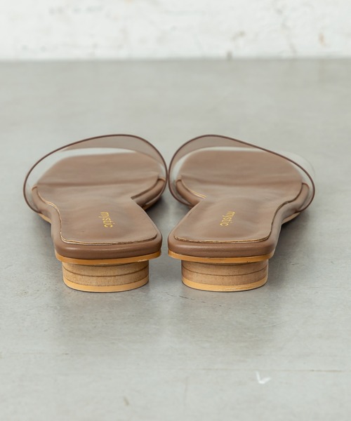 mystic（ミスティック）の「クリアスクエアサンダル（サンダル・レディース・ブラック/オフホワイト/ブラウン・36/37/38）」の6枚目の写真