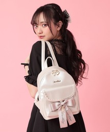 リュック リボン ハート ミニリュック フリル バター