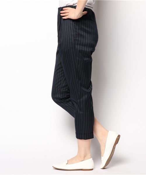 CIAOPANIC(チャオパニック)の「【Ciaopanic】ストライプウエストギャザータックパンツ(その他パンツ・レディース・グリーン/ホワイト/ブラック/レッド・SMALL/MEDIUM)」の5枚目の写真