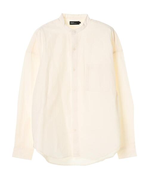 CRAFT STANDARD BOUTIQUE（クラフトスタンダードブティック）の「ブロードバンドカラーシャツ　＊（シャツ/ブラウス・メンズ・その他5/ストライプ/アイボリー/ホワイト系その他6/ブルー系その他6/ネイビー/チェック/ブルー系その他5・L/M/S/LL）」の10枚目の写真