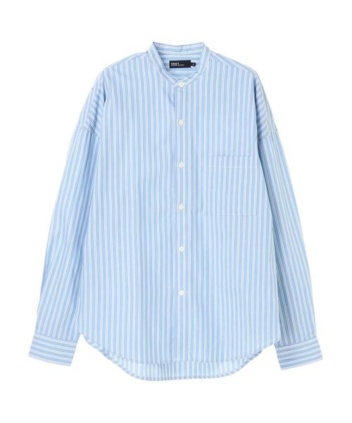 CRAFT STANDARD BOUTIQUE（クラフトスタンダードブティック）の「ブロードバンドカラーシャツ　＊（シャツ/ブラウス・メンズ・その他5/ストライプ/アイボリー/ホワイト系その他6/ブルー系その他6/ネイビー/チェック/ブルー系その他5・L/M/S/LL）」の20枚目の写真