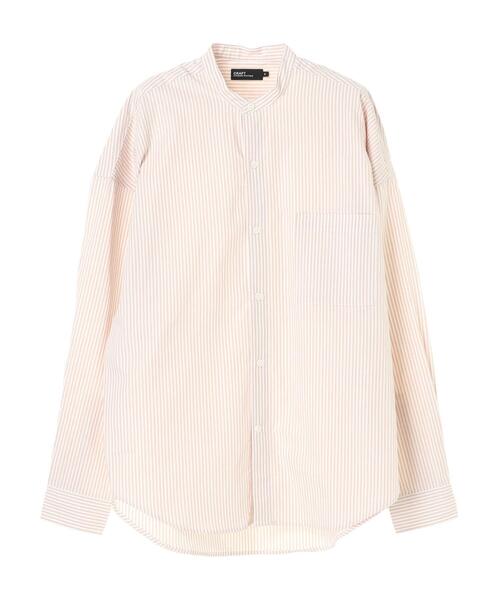 CRAFT STANDARD BOUTIQUE（クラフトスタンダードブティック）の「ブロードバンドカラーシャツ　＊（シャツ/ブラウス・メンズ・その他5/ストライプ/アイボリー/ホワイト系その他6/ブルー系その他6/ネイビー/チェック/ブルー系その他5・L/M/S/LL）」の3枚目の写真