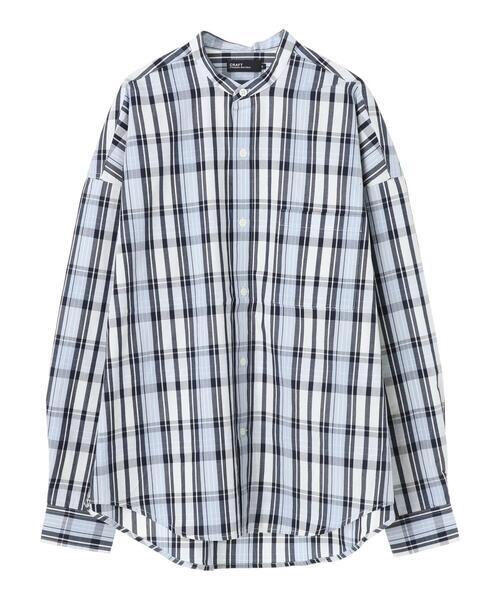 CRAFT STANDARD BOUTIQUE（クラフトスタンダードブティック）の「ブロードバンドカラーシャツ　＊（シャツ/ブラウス・メンズ・その他5/ストライプ/アイボリー/ホワイト系その他6/ブルー系その他6/ネイビー/チェック/ブルー系その他5・L/M/S/LL）」の4枚目の写真