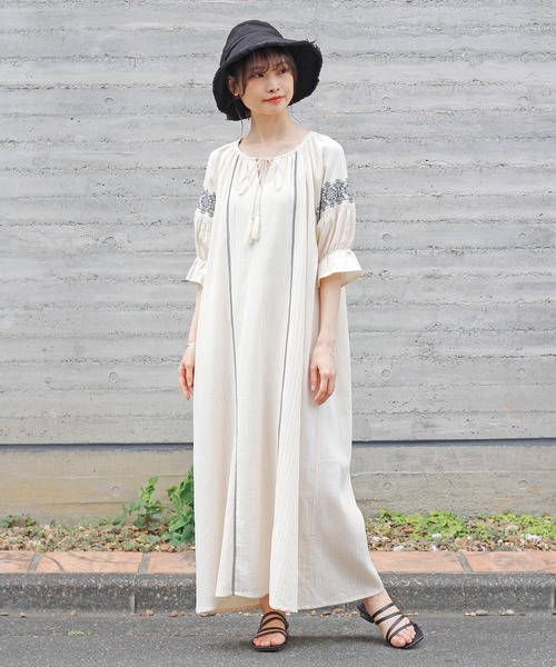 セール 刺繍スモックワンピース ワンピース Crisp クリスプ のファッション通販 Zozotown