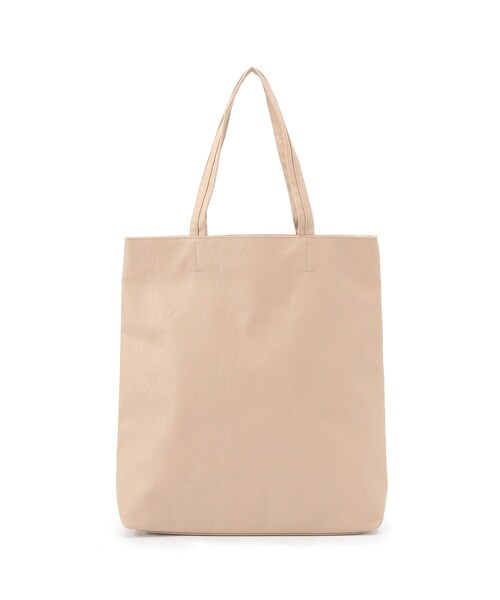 SHOO・LA・RUE（シューラルー）の「◆【洗える】ポーチ付合皮シンプルトート（トートバッグ・レディース・ブラック/イエロー/ナチュラル/ベージュ/ピンク系/ブルー・00）」の7枚目の写真