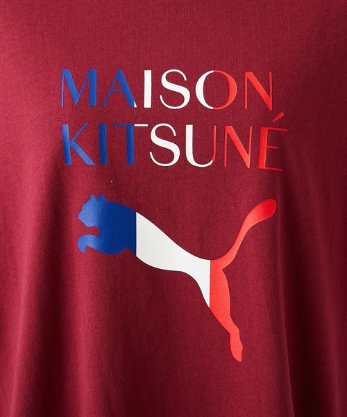 Maison Kitsune(メゾンキツネ)の「【PUMA×MAISON KITSUNE】オーバーサイズTシャツ(Tシャツ/カットソー・レディース・ホワイト/ブラック/ベージュ/レッド/キャメル・FREE)」の14枚目の写真