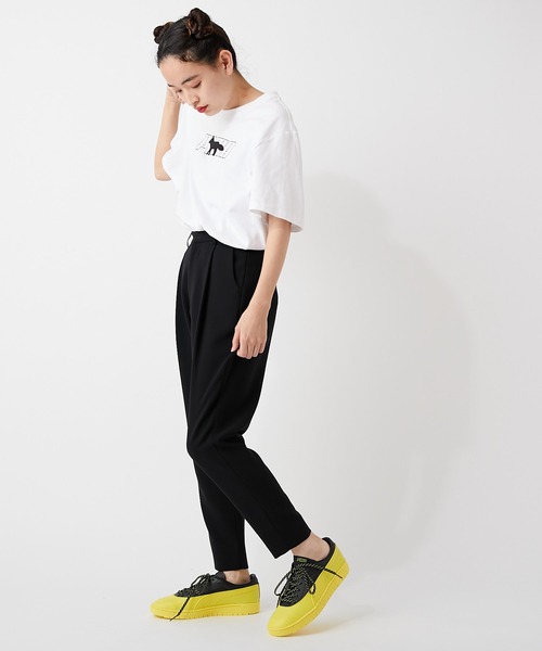 Maison Kitsune(メゾンキツネ)の「【PUMA×MAISON KITSUNE】オーバーサイズTシャツ(Tシャツ/カットソー・レディース・ホワイト/ブラック/ベージュ/レッド/キャメル・FREE)」の6枚目の写真