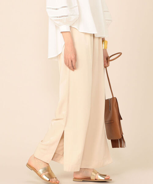 Torrazzo Donna(トラッゾドンナ)の「【TORRAZZO DONNA/ トラッゾドンナ】リラックスパンツ(その他パンツ・レディース・ライトブルー/ダークブラウン/ベージュ/コーラル・38)」の3枚目の写真