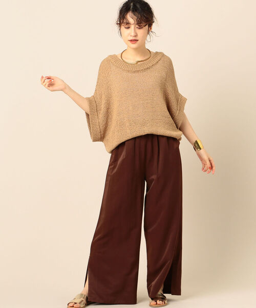 Torrazzo Donna(トラッゾドンナ)の「【TORRAZZO DONNA/ トラッゾドンナ】リラックスパンツ(その他パンツ・レディース・ライトブルー/ダークブラウン/ベージュ/コーラル・38)」の15枚目の写真