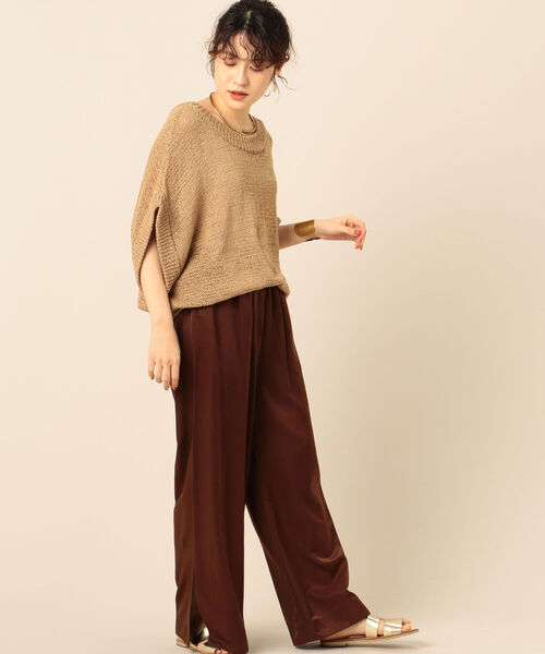 Torrazzo Donna(トラッゾドンナ)の「【TORRAZZO DONNA/ トラッゾドンナ】リラックスパンツ(その他パンツ・レディース・ライトブルー/ダークブラウン/ベージュ/コーラル・38)」の17枚目の写真
