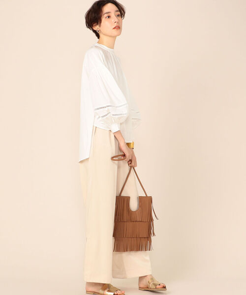 Torrazzo Donna(トラッゾドンナ)の「【TORRAZZO DONNA/ トラッゾドンナ】リラックスパンツ(その他パンツ・レディース・ライトブルー/ダークブラウン/ベージュ/コーラル・38)」の18枚目の写真