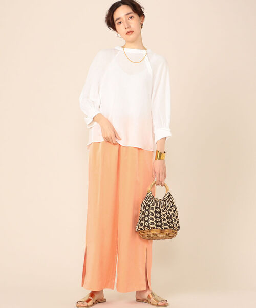 Torrazzo Donna(トラッゾドンナ)の「【TORRAZZO DONNA/ トラッゾドンナ】リラックスパンツ(その他パンツ・レディース・ライトブルー/ダークブラウン/ベージュ/コーラル・38)」の20枚目の写真