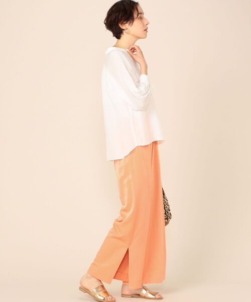 Torrazzo Donna(トラッゾドンナ)の「【TORRAZZO DONNA/ トラッゾドンナ】リラックスパンツ(その他パンツ・レディース・ライトブルー/ダークブラウン/ベージュ/コーラル・38)」の21枚目の写真