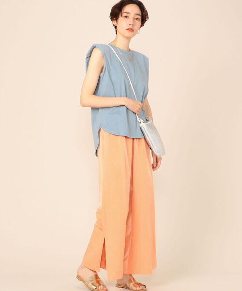 Torrazzo Donna(トラッゾドンナ)の「【TORRAZZO DONNA/ トラッゾドンナ】リラックスパンツ(その他パンツ・レディース・ライトブルー/ダークブラウン/ベージュ/コーラル・38)」の22枚目の写真