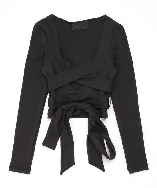 スリーブ クロップ B ロング トップス B Long カーディ B Cardi Tシャツ カットソー Crop トップ Sleeve Top Tシャツ カットソー Reebok リーボック のファッション