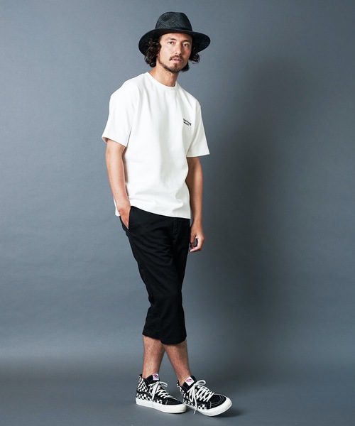 Magine(マージン)の「"While Showing Deference"W KNIT TEE S/S:ダブルニット 刺繍入り Tシャツ(Tシャツ/カットソー・メンズ・ホワイト/ブラック/ベージュ/グレー/オリーブ・44/46/48)」の16枚目の写真
